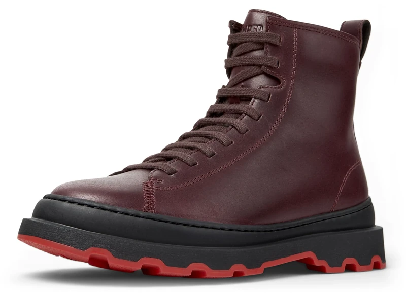 Camper Female Brutus+ K400816 Basket Bootie, Burgundy 003, 5