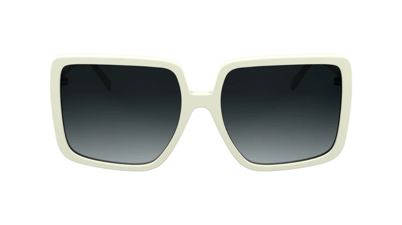 KARL LAGERFELD Women's Sunglasses KL6187S - White with Gradient Grey Lens