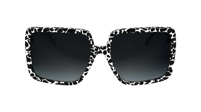 KARL LAGERFELD Women's Sunglasses KL6187S - Marble Black with Gradient Grey Lens - Image 1