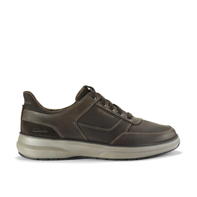 Clarks Mullan Easy Mens Dark Brown Lea, 8