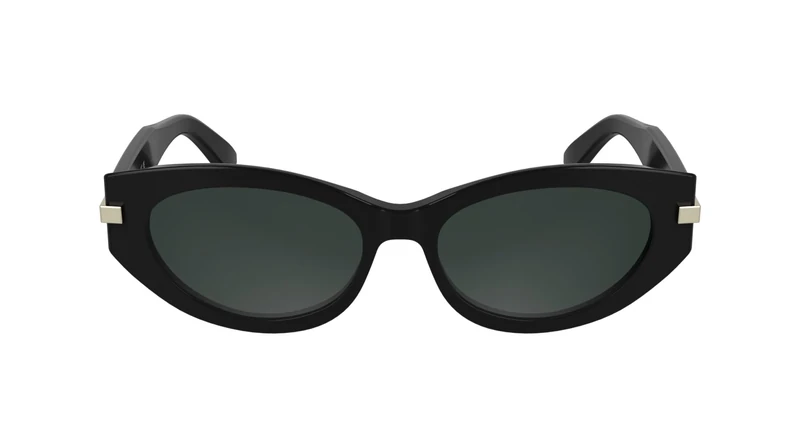 Calvin Klein Women's Sunglasses CK25502S - Black with Solid Grey Lens