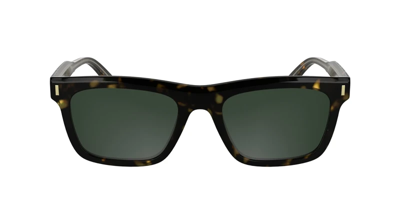 Calvin Klein Men's Sunglasses CK25506S - Dark Havana with Solid Green Lens