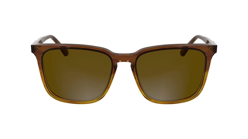 Calvin Klein Men's Sunglasses CK25507S - Striped Brown with Solid Brown Lens