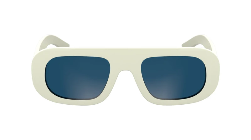 KARL LAGERFELD Men's Sunglasses KL6188S - White with Solid Blue Lens