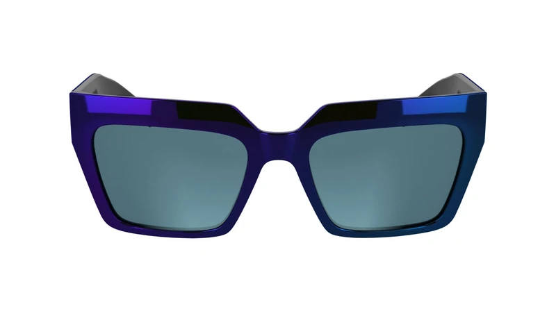 KARL LAGERFELD Women's Sunglasses KL6181S - Mirror Blue with Solid Mirror Azure Lens