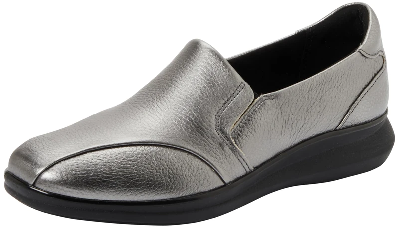 Clarks Lynell Edge Womens Pewter Metallic, 4.5 - Image 1