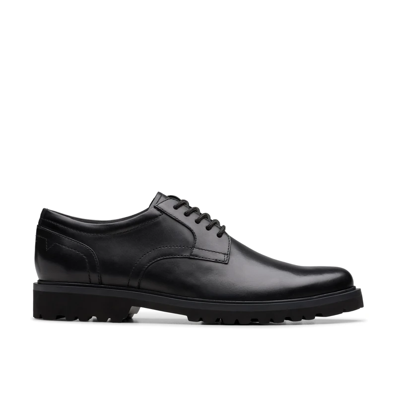 Clarks Mens Berwick Lace -, Black Leather, 9.5 UK