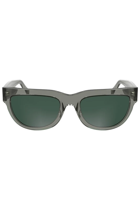 CALVIN KLEIN JEANS Women's Sunglasses CKJ25600S - Grey To Dark Grey with Solid Green Lens