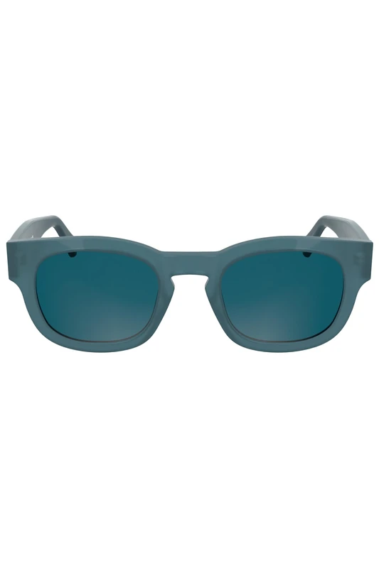 CALVIN KLEIN JEANS Unisex Adult Sunglasses CKJ25601S - Blue To Blue Havana with Solid Blue Lens