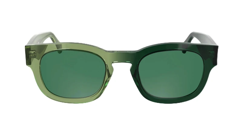 CALVIN KLEIN JEANS Unisex Adult Sunglasses CKJ25601S - Green To Dark Green with Solid Green Lens