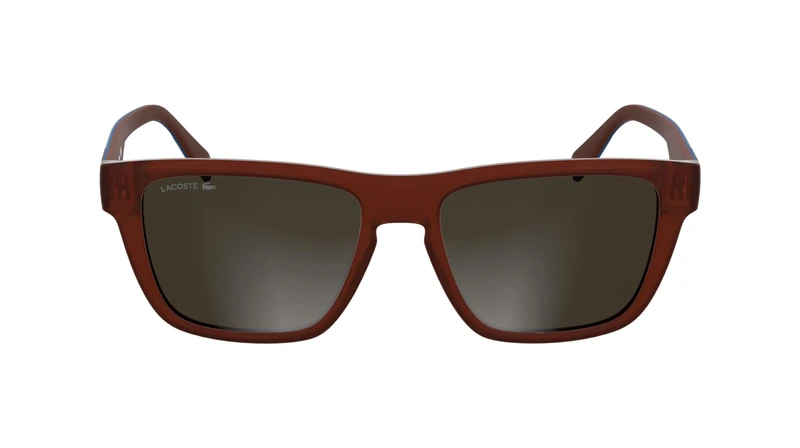 Lacoste Men's Sunglasses L6058S - Matte Red with Solid Brown Lens