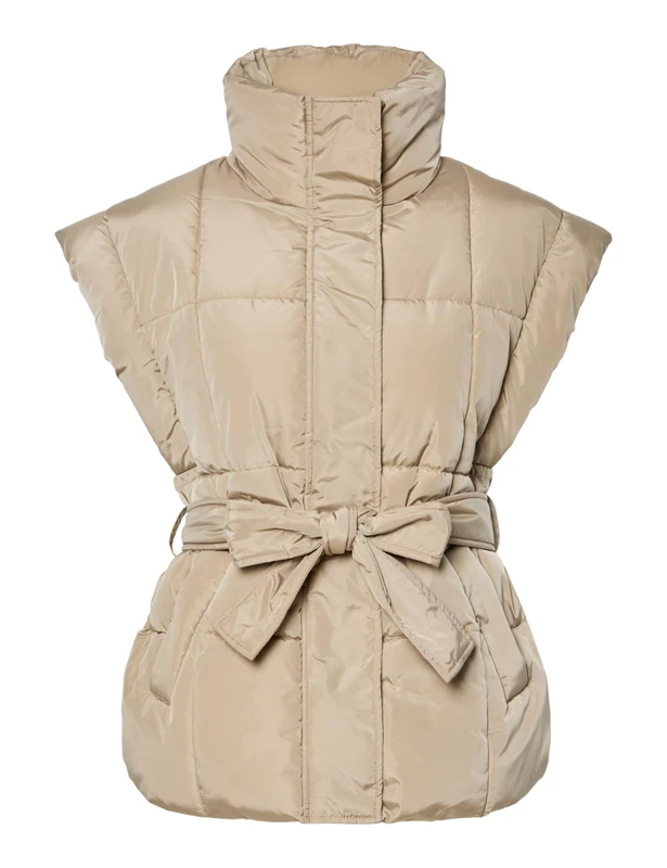 PIECES Women's Pcjoora Vest W. Belt, Trench Coat, M - Image 1