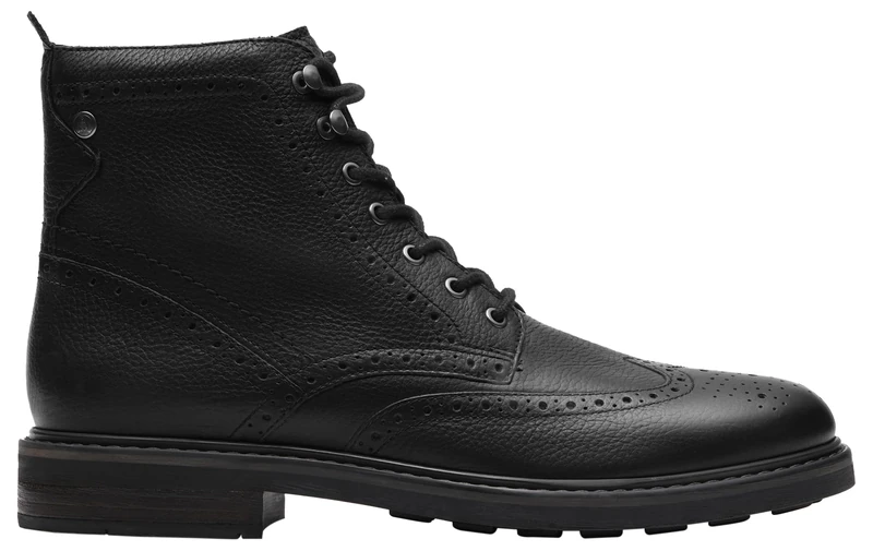Clarks Premium Men's Newford LaceBT Fashion Boot, Black Leather, 8.5 UK