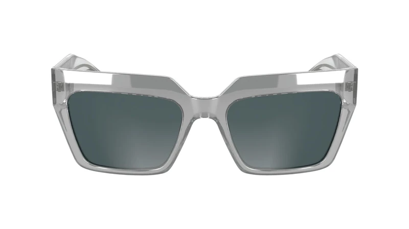 KARL LAGERFELD Women's Sunglasses KL6181S - Crystal with Solid Grey Lens