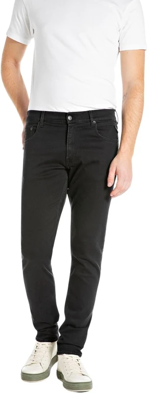 Replay Men's Jeans, 098 Black, 32 W/34 L