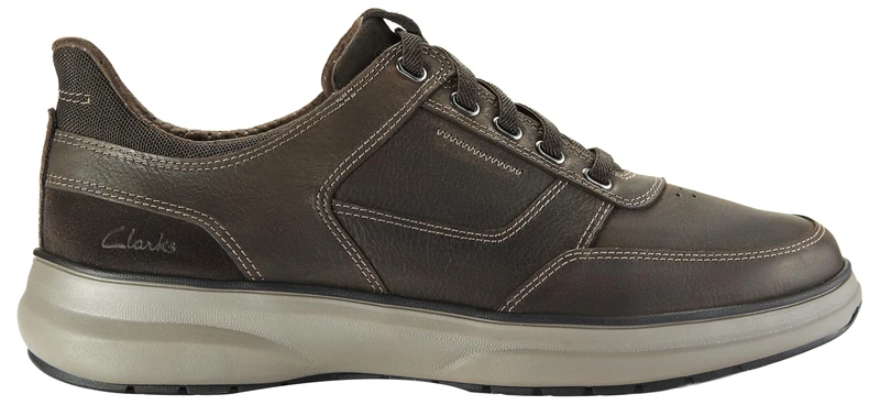 Clarks Mullan Easy Mens Dark Brown Lea, 8.5