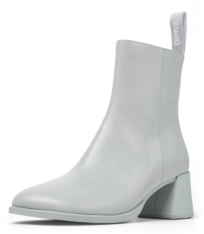 Camper Female Kora K400798 Zip Bootie, Lt. Pastel Grey 003, 6