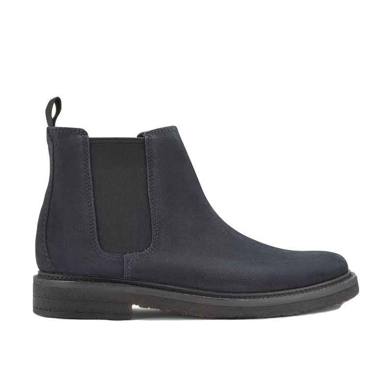 Clarks Premium Men's Clarkdale Easy Chelsea Boot, Navy Suede, 12 UK