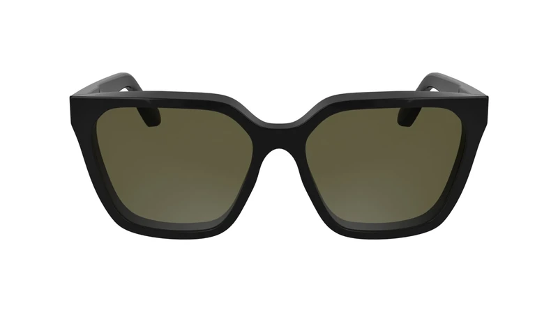 Calvin Klein Women's Sunglasses CK25500S - Black with Solid Brown Lens