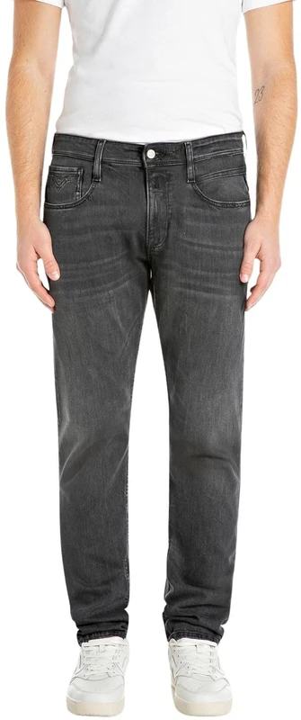 Replay Men's M914y Jeans, 097 Dark Grey, 32 W/30 L