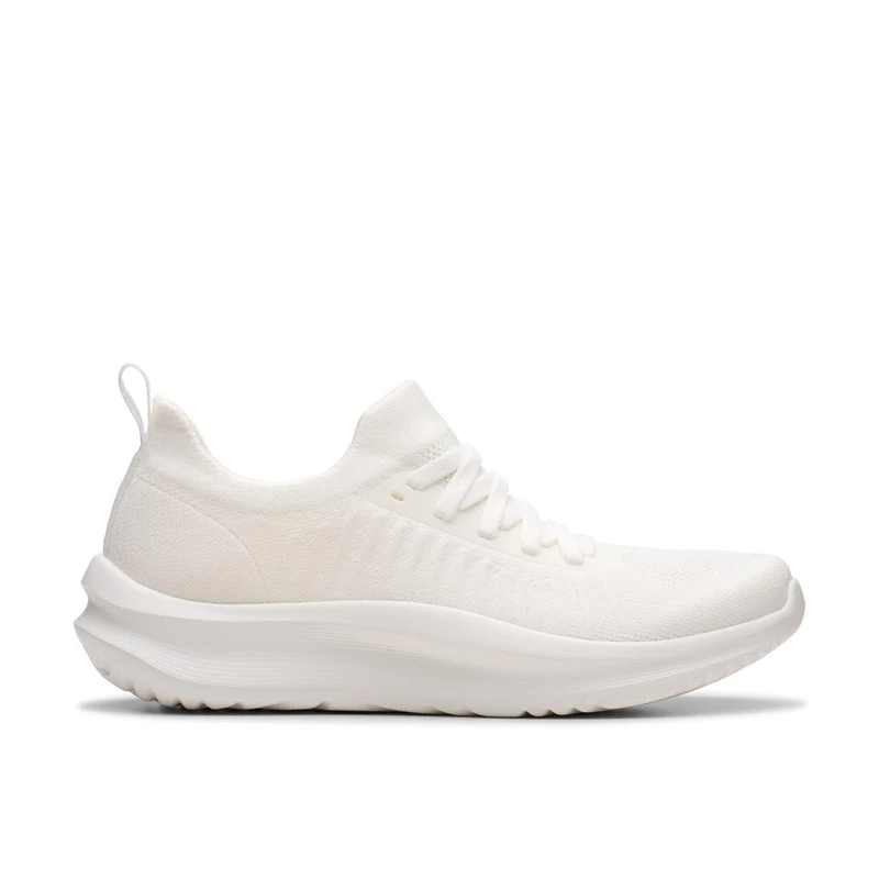 Clarks Solevana Lace Womens White, 7.5