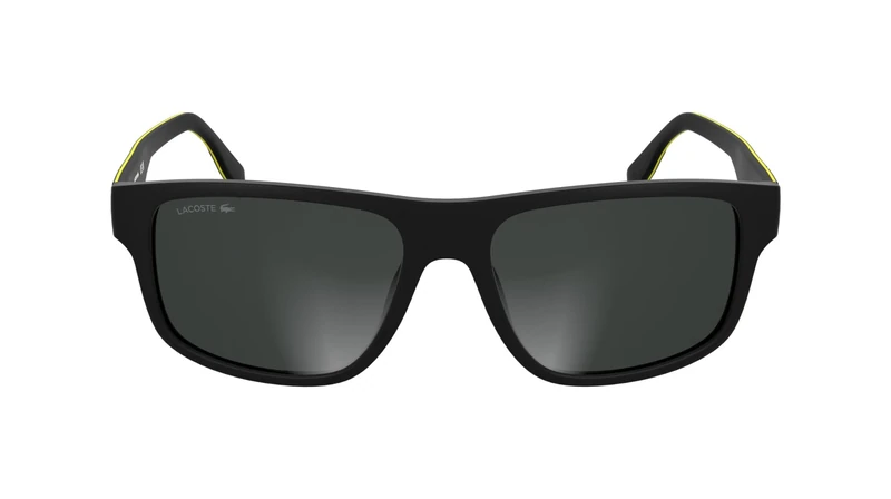 Lacoste Men's Sunglasses L6057S - Matte Black with Solid Grey Lens