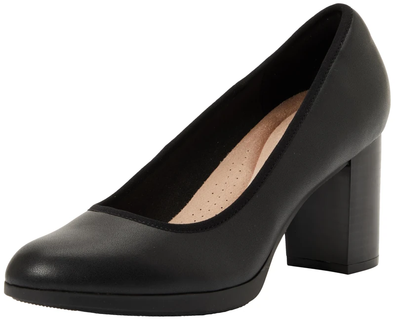 Clarks Bayla Carly Womens Black Leather, 3.5