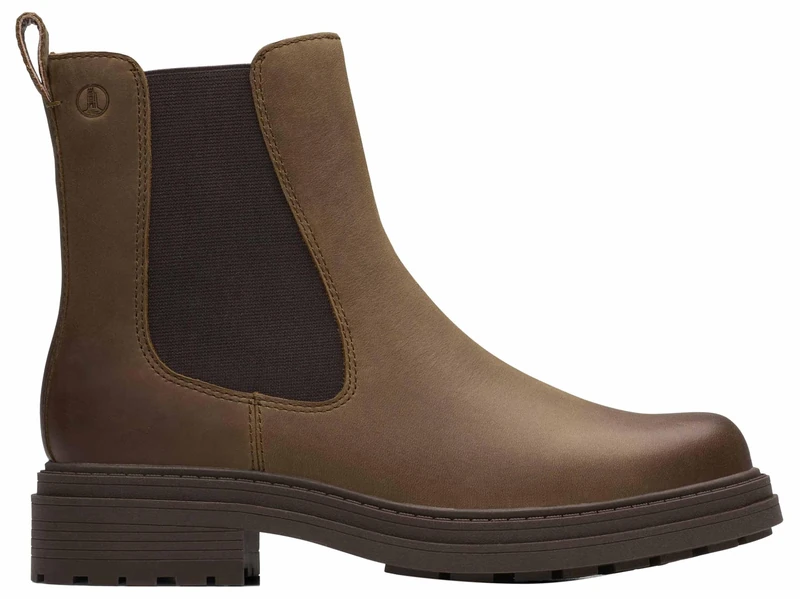 Clarks Orinoco3 Top Womens Walnut Leather, 4.5