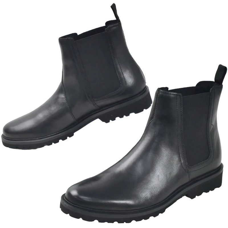 Clarks Berwick Easy Mens Black Leather, 6 - Image 1