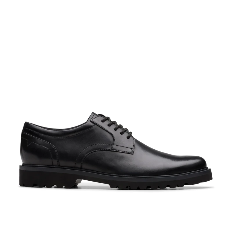 Clarks Mens Berwick Lace -, Black Leather, 6.5 UK