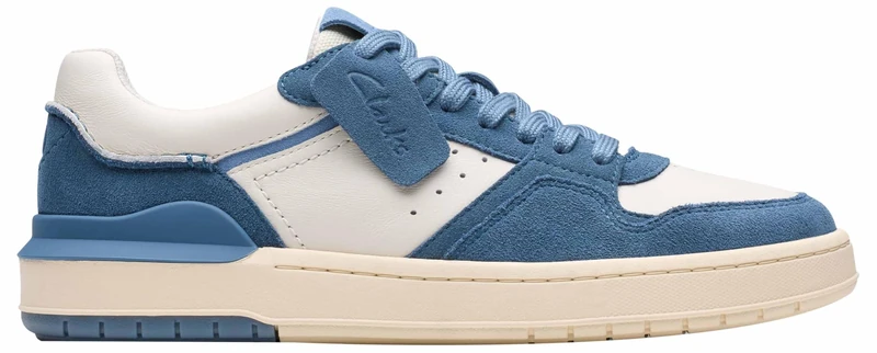 Clarks Premium Men's Courtlite2 Lo Sneaker, Blue Combi, 11 UK - Image 1