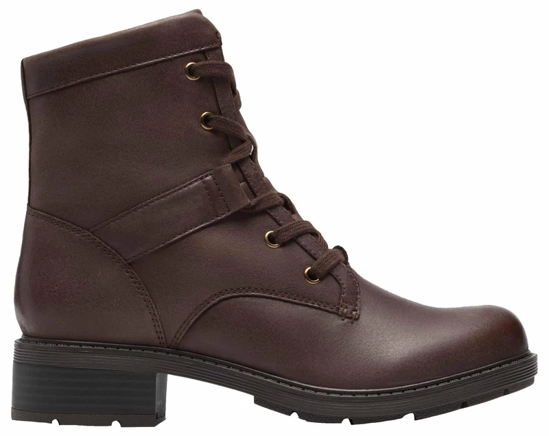 Clarks Hearth Parker Womens Brown Leather, 5.5
