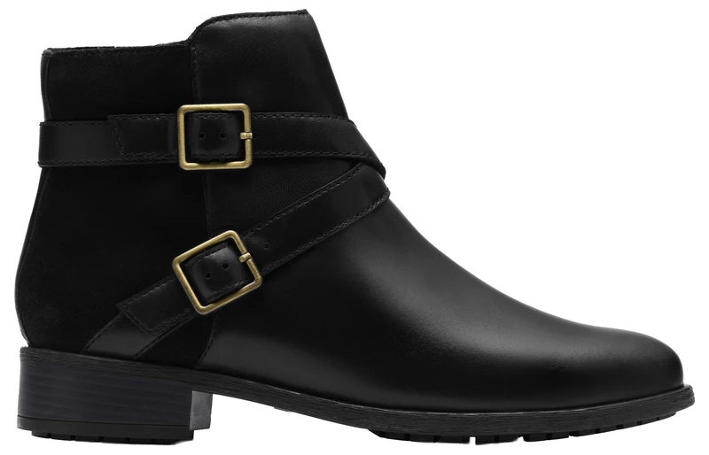 Clarks Premium Women's Havisham Bay Chelsea Boot, Black Leather, 3 UK