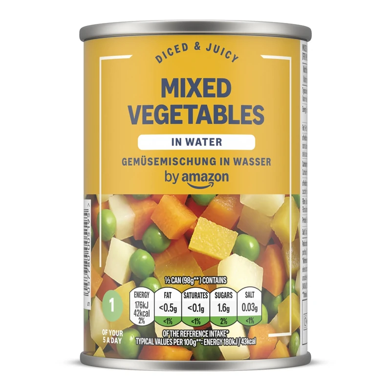 by Amazon Mixed Vegetables, 300g