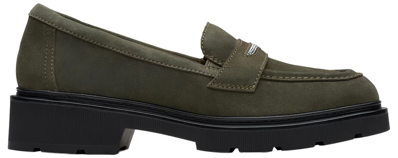 Clarks Women's Lauryl Step, Dark Olive SDE, 4 UK