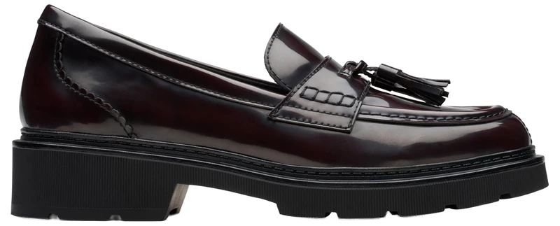 Clarks Women's Lauryl Tassel, Wine, 4.5 UK