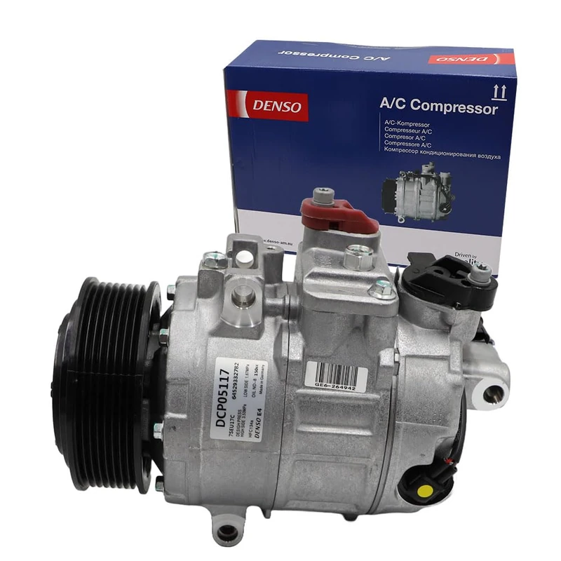 DENSO AC Compressor DCP05117 - OE-Quality Air Conditioning Compressor Replacement - Direct Fit Easy Install - Thermal Range AC Air Con