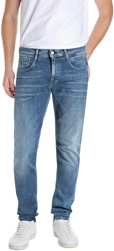 Replay Men's M914y Jeans, 009 Medium Blue, 33 W/30 L