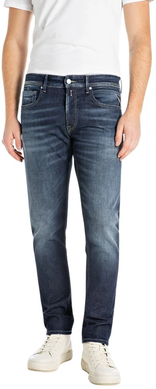 Replay Men's M1008 Jeans, 007 Dark Blue, 32 W/34 L