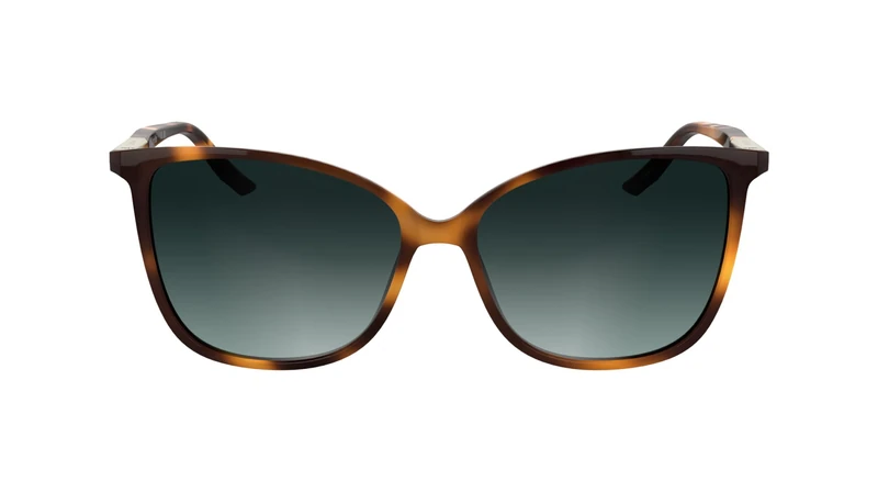 Calvin Klein Women's Sunglasses CK25504S - Havana with Gradient Petrol Lens