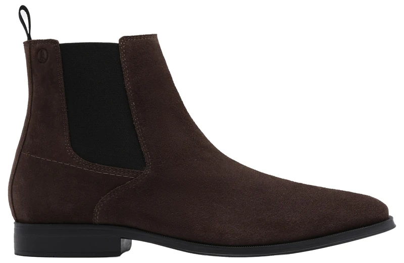Clarks Premium Men's Paulton Easy Chelsea Boot, Dark Brown Suede, 10.5 UK