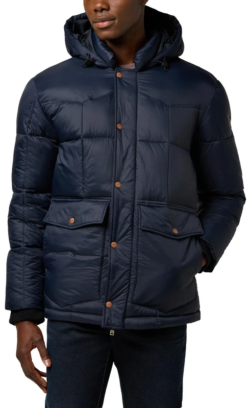 Wrangler Men's Parka Jacket, Black, S