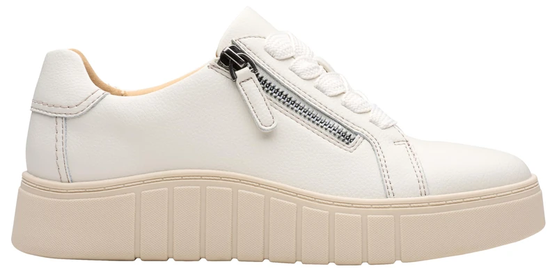 Clarks Mykah Joy Womens Off White Lea, 3.5