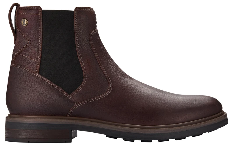 Clarks Premium Men's Newford Easy Chelsea Boot, Brown Leather, 7.5 UK