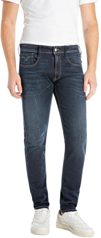 Replay Men's M914y Jeans, 007 Dark Blue, 29 W/34 L