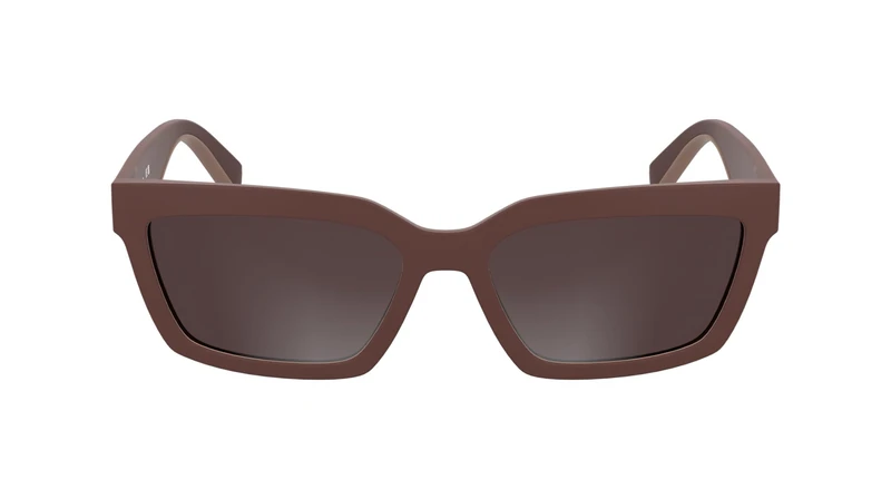 CALVIN KLEIN JEANS Women's Sunglasses CKJ25604S - Matte Red with Solid Burgundy Lens