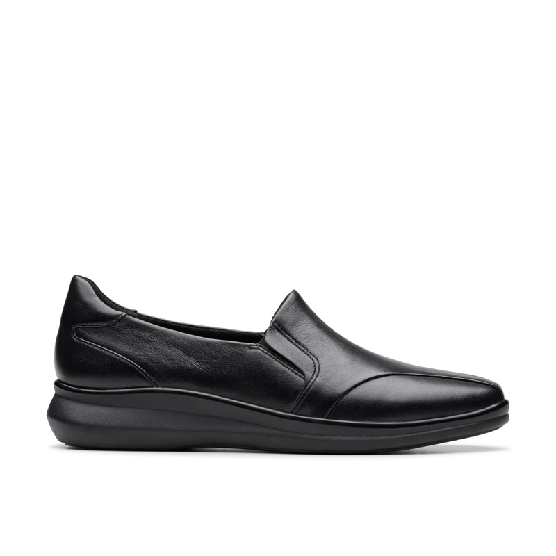 Clarks Women's Lynell Edge, Black Leather, 5.5 UK