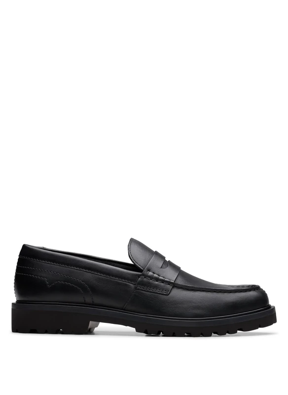 Clarks Mens Berwick Lo -, Black Leather, 8 UK
