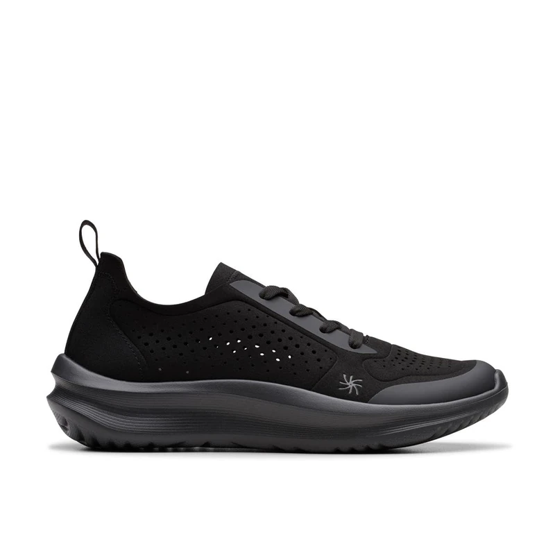 Clarks Solevana Tie Womens Black, 6.5