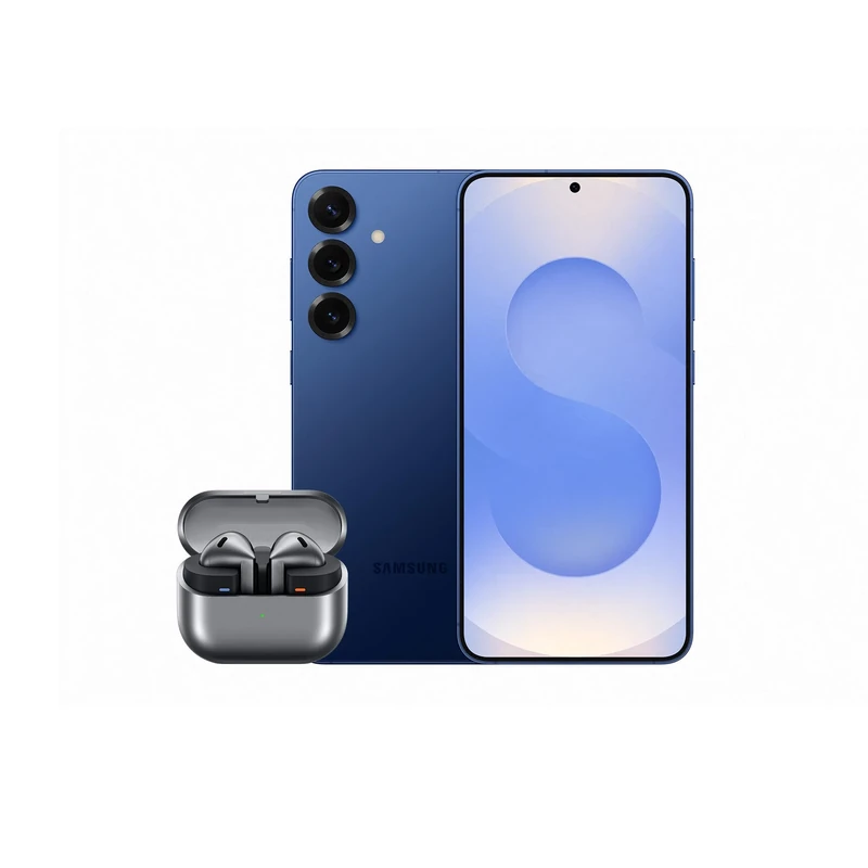 Samsung Galaxy S25+ AI Smartphone, 12GB Memory, 256GB Storage, Navy and Galaxy Buds3, Grey (UK Version)
